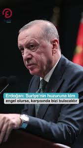 Erdoğan: Suriye'nin kalıcı huzuruna kim engel olursa, karşısında bizi de  bulacaktır⁣ ⁣ Cumhurbaşkanı Recep Tayyip Erdoğan, kabine toplantısı sonrası  yaptığı açıklamalarda, gündemdeki konulara ilişkin önemli  değerlendirmelerde bulundu. ⁣ ⁣ Erdoğan ...