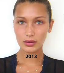 #bellahadid #بيلا_حديد #bella_palestine #supermodel #before_after She is  beautiful and kind🫀🌚