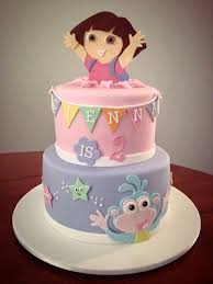 Birthday Theme Ideas For 3 Year Old Daughter Pin By Anna Claros Veloz On Amee Is 1 Baby Girl Birthday Cake Dora Birthday Cake Baby Birthday Cakes