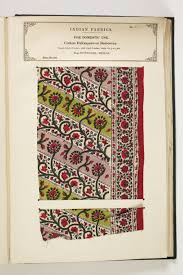 Floral Pattern On Cotton From Fatehgarh Uttar Pradesh India In The Textile Manufactures Of In Block Printed Textiles Indian Patterns Indian Fabric
