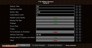 It allows for scheduled backups, . Ftb Utilities Backups Mod 1 16 5 1 15 2 Configurable Backups 9minecraft Net