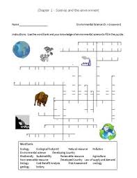 Standard 8 students should practice questions and answers. Free Ch 1 Environmental Science Crossword Puzzle Science And The Environment