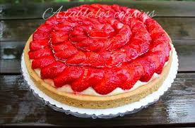 Tarte Aux Fraises Sur Sable Breton Au Beurre Sale Et Creme Mousseline Atablelescopains Over Blog Com Tarte Aux Fraises Sables Breton Nappage Tarte Aux Fraises