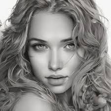 beautiful face drawing
