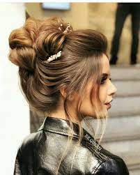 Pin By Bounouioua Ferial On Coiffures Wedding Hairstyles Half Up Half Down Half Up Hair Half Up Half Down Short Hair