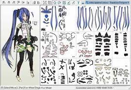 Based In Append Bank Voice Version This Is The Paper Model Of Hatsune Miku Character From Vocaloid 2 Singing Voice S Anime Paper Paper Models Anime Crafts