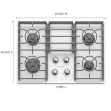 30 inch 4 burner gas cooktop, architect