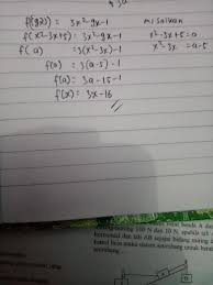 Berbekal fungsi f komposisi g (f o g)(x), kita akan mencari nilai dari fungsi g atau g(x). Diketahui G X X 3x 5 F O G X 3x 9x 1 Ditanya F X Brainly Co Id