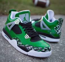 Celtics air jordan 1 retro high og. Custom 3s Celtics Or Eagles Unique Sneakers Camo Jordans Jordans