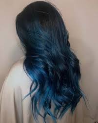 This short bob hairstyle combines the natural black root color with some blue hair dye and foiling to. 43 Beautiful Blue Black Hair Color Ideas To Copy Asap Page 2 Of 4 Stayglam
