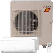 For all of your ductless air conditioning and heating needs. Mitsubishi 24 000 Btu Dual Zone Mini Split Heat Pump Sylvane
