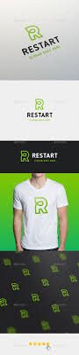 Restart Letter R Logo Template Logo Design Template Green Logo Design Logo Templates