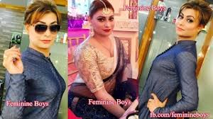 Indian crossdresser's transformation from male to female in blue saree. Male To Female Makeup Transformation In Saree In India Saubhaya Makeup