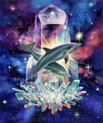 Crystal Dolphins Rect Jpg 544 648 Dolphin Art Visionary Art Dolphins