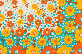 Learn about different types of orange flowers, see beautiful photos and get some gardening tips at flowerglossary.com. Floral Pattern On Fabric Yellow And Orange Flowers With Blue Stock Photo Picture And Royalty Free Image Image 43966132