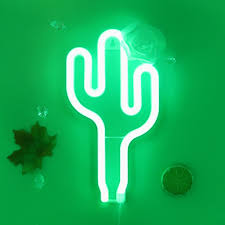 Tonger Green Cactus Wall Led Neon Light Sign Tonger