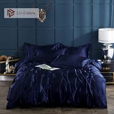 We did not find results for: Liv Esthete Luxury Dark Blue Satin Silk Bedding Set Silky Duvet Cover Flat Sheet Pillowcase Double Queen King Bed Set Wholesale Bedding Sets Aliexpress