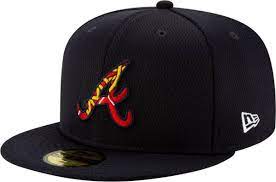 Shop atlanta braves hats and exclusive atlanta braves caps with authentic fitted and snapback hats that are found nowhere else by new era and more. New Era Men S Atlanta Braves 59fifty Navy Batting Practice Fitted Hat Dick S Sporting Goods