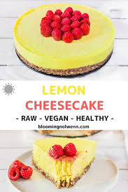 Raw Vegan Lemon Cheesecake Refined Sugar Free Oil Free Vegan Cheesecake Lemon Raw Vegan Cheesecake Vegan Cheesecake Recipe Raw Vegan Cake
