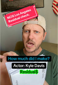 How much did I make? NCIS Los Angeles residual check. #fy #actor  #ncislosangeles #residuals #acting #actorslife @Kyle Davis