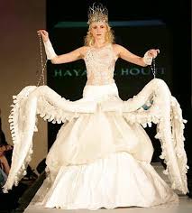 Outrageous Wedding Dresses Why Would Anyone Wear That Funny Wedding Dresses Worst Wedding Dress Weird Wedding Dress