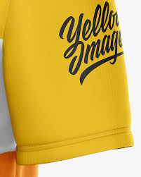 Download Men S Jersey With V Neck Mockup Front Half Side View In Apparel Mockups On Yellow Images Object Mockups