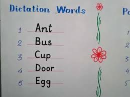 This practice video to recognize, and correctly pronounce, sight words for 2nd grader is from golden kids learning. Class Kg English Dictation Words And Parts Of Body Youtube