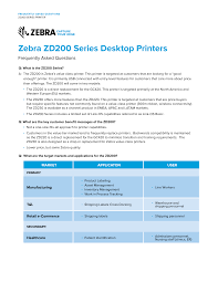 Download zebra zd220 driver is a direct thermal desktop printer for printing labels, receipts, barcodes, tags, and wrist bands. Https Www Zebra Com Content Dam Zebra New Ia En Us Solutions Verticals Product Printers Desktop 20printers Faq Zd200 Series Faq En Us Pdf