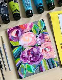 Check spelling or type a new query. Easy Flower Painting Ideas For Beginners Step By Step Acrylic Painting Tutorials Elle Byers Art
