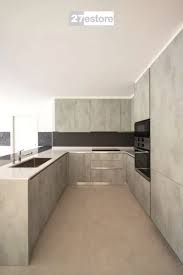 Concrete Light Grey Textured In 2020 Modern Kitchen Apartment Minimalist Kitchen Cabinets Modern Kitchen