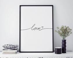 Mot Mur Art Print Amour Affiche Scandinave Pancarte Lettres Pepiniere Vendeur Top Amour Imprimer Articles Les Pl Word Wall Art Nursery Poster Nursery Prints