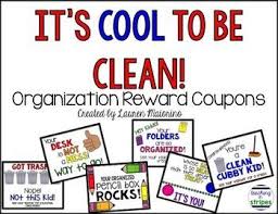 It S Cool To Be Clean Personal Organization Reward Coupons Executive Functioning Skills Executive Functioning Lessons Personal Organization