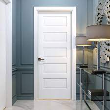 Internal White Primed 5P Harlem Door | Internal White Primed | Leader Doors