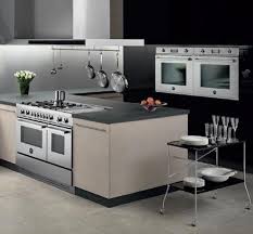 It can fit flush against the oven but should sit several inches from the refrigerator. Wall Mounted Ovens A Trendy Alternative To The Classic Kitchen Range