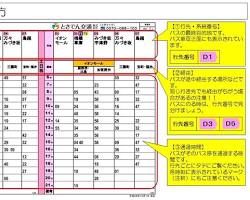 バスターミナル時刻表示の画像