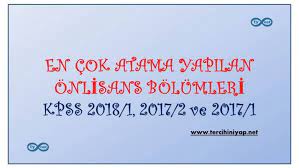 Artık 4 yıllık yüksekokullar ayt ile alım yapacak. En Cok Atama Yapilan Onlisans Bolumleri