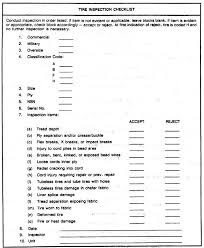 Tire Inspection Checklist