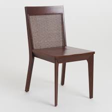Mahogany Brown Wood And Cane Cade Dining Chair Set Of 2 By World Market Dining Chairs Dining Chair Set Chair