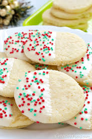 White Chocolate Dipped Sugar Cookies Recipe Honey Cookies Christmas Cookies Easy Sugar Cookies
