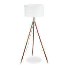 Idéal pour les lampes de table de votre chambre ou de votre salon. Relaxdays Lampe Sur Pied 3 Pieds Lampe De Salon Abat Jour 48 Cm O 150 Cm Cadre Laiton Design Moderne Retro Blanc Marron Cdiscount Maison