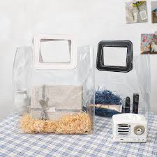 Clear gift bags with handles. Custom Heavy Duty Plastic Gift Bags Bulk Transparent Pvc Shopping Tote Bag Clear Gift Bags With Handles Buy Pvc Tote Bag Clear Pvc Tote Shopping Bag Pvc Gift Tote Bag Product On Alibaba Com