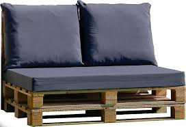 A vendre salon de jardin en rotin en angle avec coussins état impeccable prix : Palette 120 X 80 Cm Castorama
