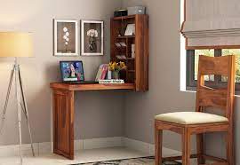 Oka.com has been visited by 10k+ users in the past month Buy Holger Foldable Wall Mounted Table Honey Finish Online In India Wooden Street