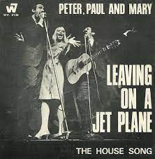 Peter Paul And Mary S Leaving On A Jet Plane Vinyl Single Cover From France Jet Plane Mary John Denver