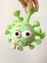 Crochet Pattern Macaronivirus Pdf English Plush Etsy In 2020 Crochet Patterns Yarn Diy Crochet