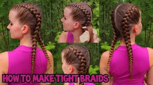 Especially when curls, coils and waves are this versatile! How To Braid Tight Braids To Your Own Hair 2 Dutch Braids Easy Hairstyles Youtube