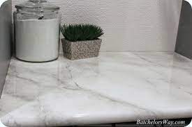 It took me 4 coats to completely cover the preexisting marble. Remodelaholic 30 Diy Faux Marble Countertops