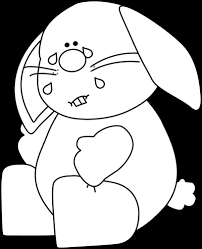 Clipartmax is a largest transparent clipart images collection with png format. Black And White Sad Bunny Sad Rabbit Clipart Black And White Full Size Png Download Seekpng