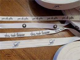 New Lower Price Made In Usa White Or Natural Cotton Printed Tape Ribbon By The Yard One Or Two Color Imprint 30 O Printed Ribbon Twill Tape Printed Tape