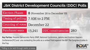 Jammu And Kashmir Ddc Polls Phases Voting Dates Schedule All You Need To Know India News India Tv